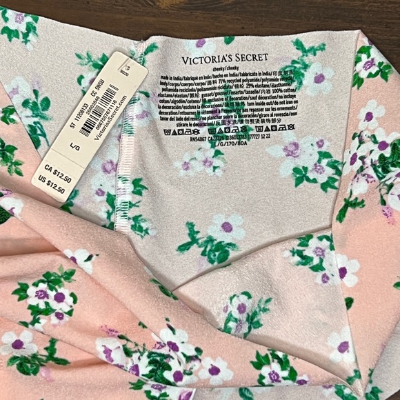 NWT Victoria’s Secret Sexy Illusion Pink Smooth No Show Cheeky Panties vs Large - Picture 2 of 3